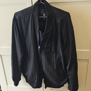 Banana Republic Black Bomber Jacket Size L - brand new worn once